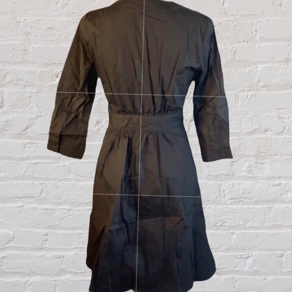 BLACK PEPLUM HIGH-LOW BELTED TIE TOP - Picture 4 of 11